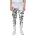 Tribal Indian Bull Skull Print Joggers