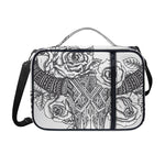 Tribal Indian Bull Skull Print Shoulder Strap Bible Bag