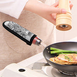 Tribal Indian Bull Skull Print Skillet Handle Cover