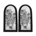 Tribal Indian Bull Skull Print Skillet Handle Cover