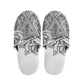 Tribal Indian Bull Skull Print Slippers