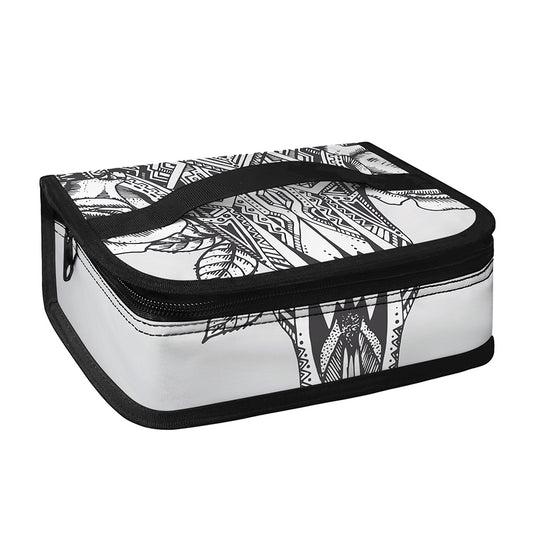 Tribal Indian Bull Skull Print Small Lunch Bag