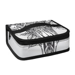 Tribal Indian Bull Skull Print Small Lunch Bag