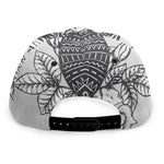Tribal Indian Bull Skull Print Snapback Cap