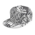 Tribal Indian Bull Skull Print Snapback Cap