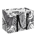 Tribal Indian Bull Skull Print Utility Tote Bag