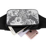 Tribal Indian Bull Skull Print Waist Bag