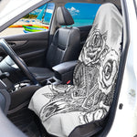Tribal Indian Bull Skull Print Waterproof Car Seat Cover