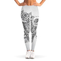 Tribal Indian Bull Skull Print Women's Leggings