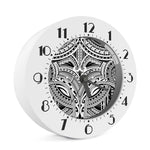 Tribal Maori Polynesian Tattoo Print Alarm Clock