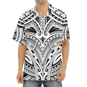 Tribal Maori Polynesian Tattoo Print Aloha Shirt