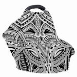 Tribal Maori Polynesian Tattoo Print Baby Seat Cover