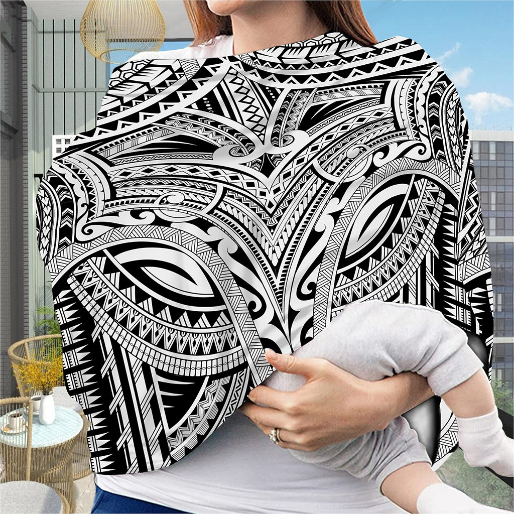 Tribal Maori Polynesian Tattoo Print Baby Seat Cover