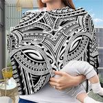 Tribal Maori Polynesian Tattoo Print Baby Seat Cover