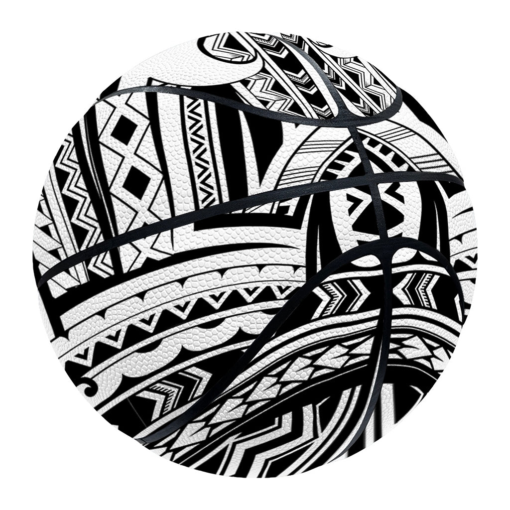 Tribal Maori Polynesian Tattoo Print Basketball