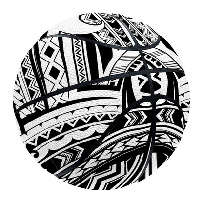Tribal Maori Polynesian Tattoo Print Basketball