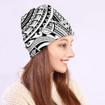 Tribal Maori Polynesian Tattoo Print Beanie