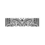 Tribal Maori Polynesian Tattoo Print Bed Runner