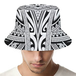 Tribal Maori Polynesian Tattoo Print Bucket Hat