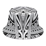 Tribal Maori Polynesian Tattoo Print Bucket Hat