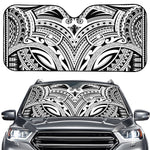 Tribal Maori Polynesian Tattoo Print Car Windshield Sun Shade