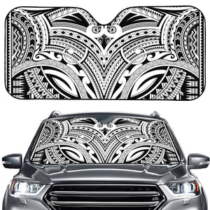 Tribal Maori Polynesian Tattoo Print Car Windshield Sun Shade