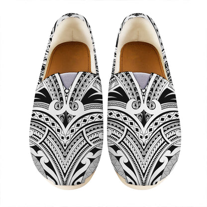 Tribal Maori Polynesian Tattoo Print Casual Shoes