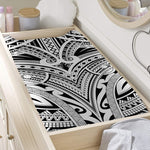 Tribal Maori Polynesian Tattoo Print Changing Pad Cover
