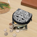Tribal Maori Polynesian Tattoo Print Coin Purse