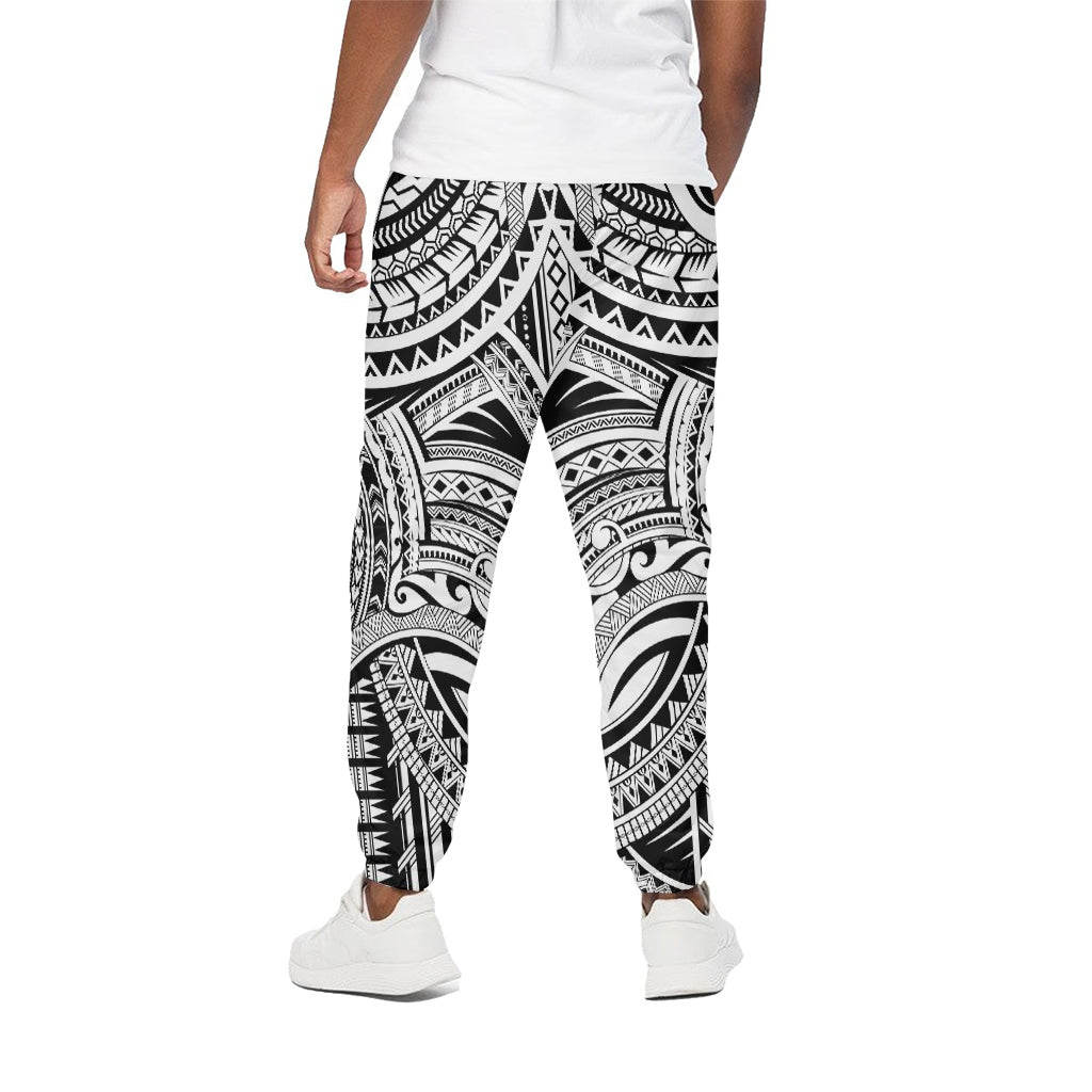 Tribal Maori Polynesian Tattoo Print Cotton Pants