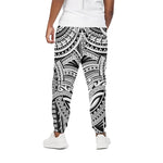 Tribal Maori Polynesian Tattoo Print Cotton Pants