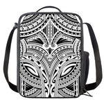 Tribal Maori Polynesian Tattoo Print Crossbody Lunch Bag