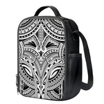 Tribal Maori Polynesian Tattoo Print Crossbody Lunch Bag