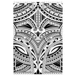 Tribal Maori Polynesian Tattoo Print Curtain