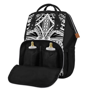 Tribal Maori Polynesian Tattoo Print Diaper Bag