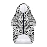 Tribal Maori Polynesian Tattoo Print Dog Zip Up Hoodie