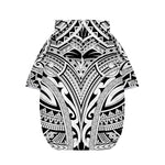 Tribal Maori Polynesian Tattoo Print Dog Zip Up Hoodie