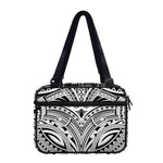 Tribal Maori Polynesian Tattoo Print Double Strap Bible Bag