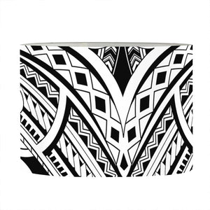 Tribal Maori Polynesian Tattoo Print Drum Lamp Shade