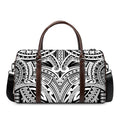 Tribal Maori Polynesian Tattoo Print Duffel Bag