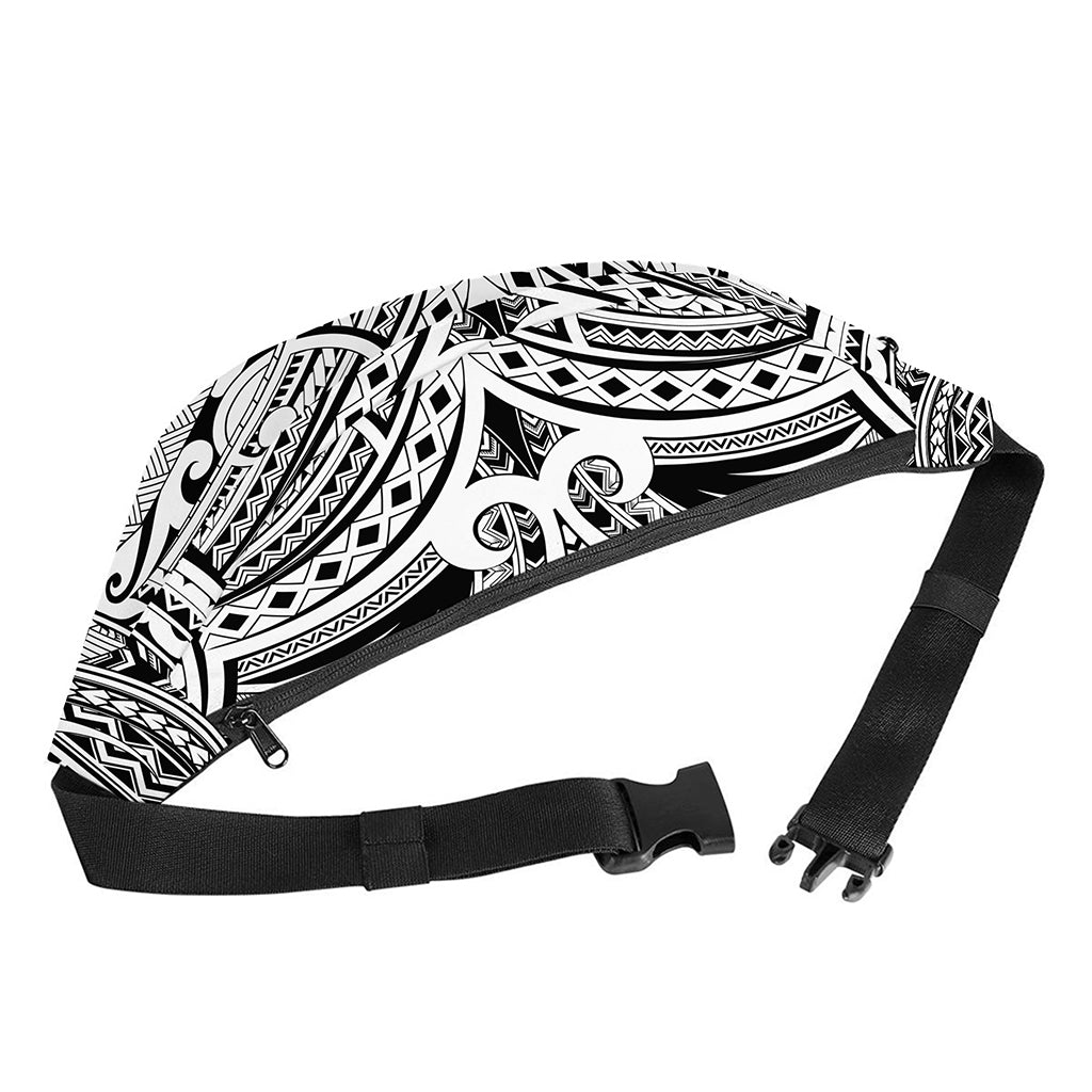 Tribal Maori Polynesian Tattoo Print Fanny Pack