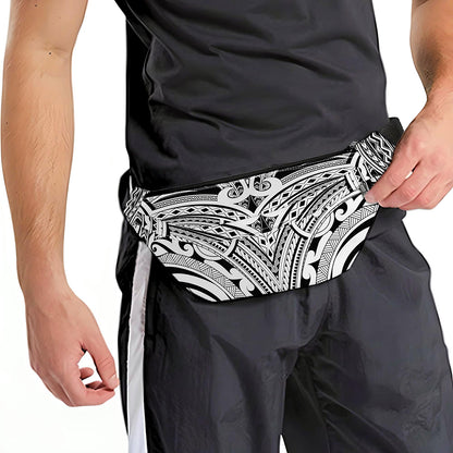 Tribal Maori Polynesian Tattoo Print Fanny Pack