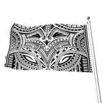 Tribal Maori Polynesian Tattoo Print Flag