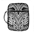 Tribal Maori Polynesian Tattoo Print Front Pocket Bible Bag