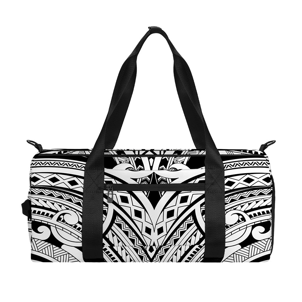 Tribal Maori Polynesian Tattoo Print Gym Bag