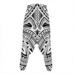 Tribal Maori Polynesian Tattoo Print Hammer Pants