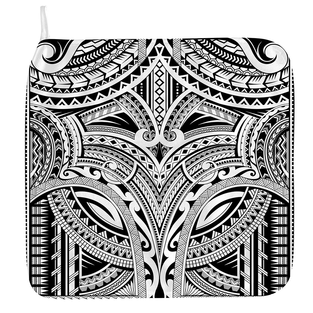 Tribal Maori Polynesian Tattoo Print Hand Towel
