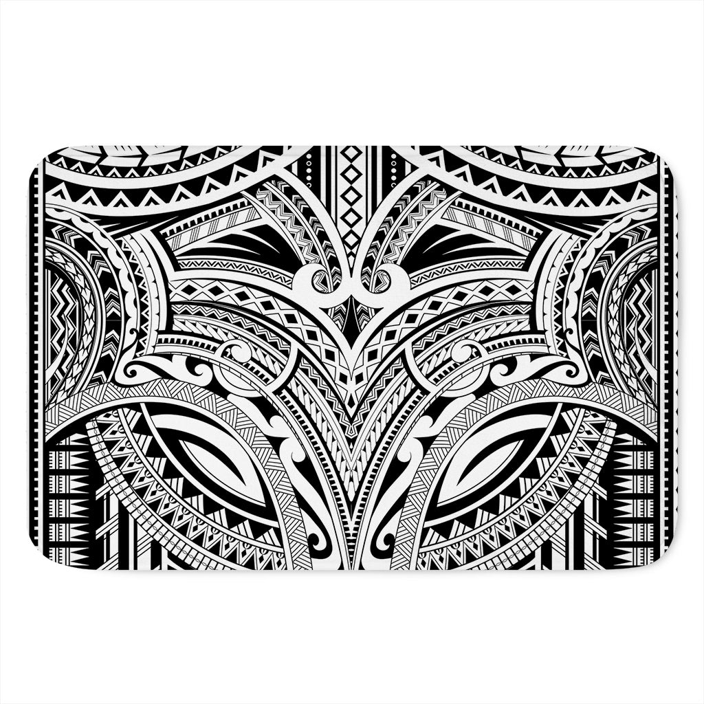 Tribal Maori Polynesian Tattoo Print Indoor Door Mat