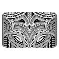 Tribal Maori Polynesian Tattoo Print Indoor Door Mat