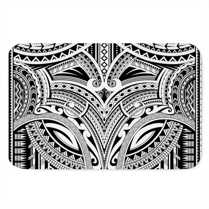 Tribal Maori Polynesian Tattoo Print Indoor Door Mat